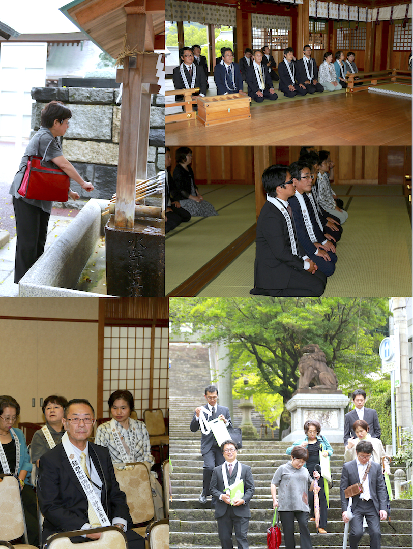 諏訪神社参拝