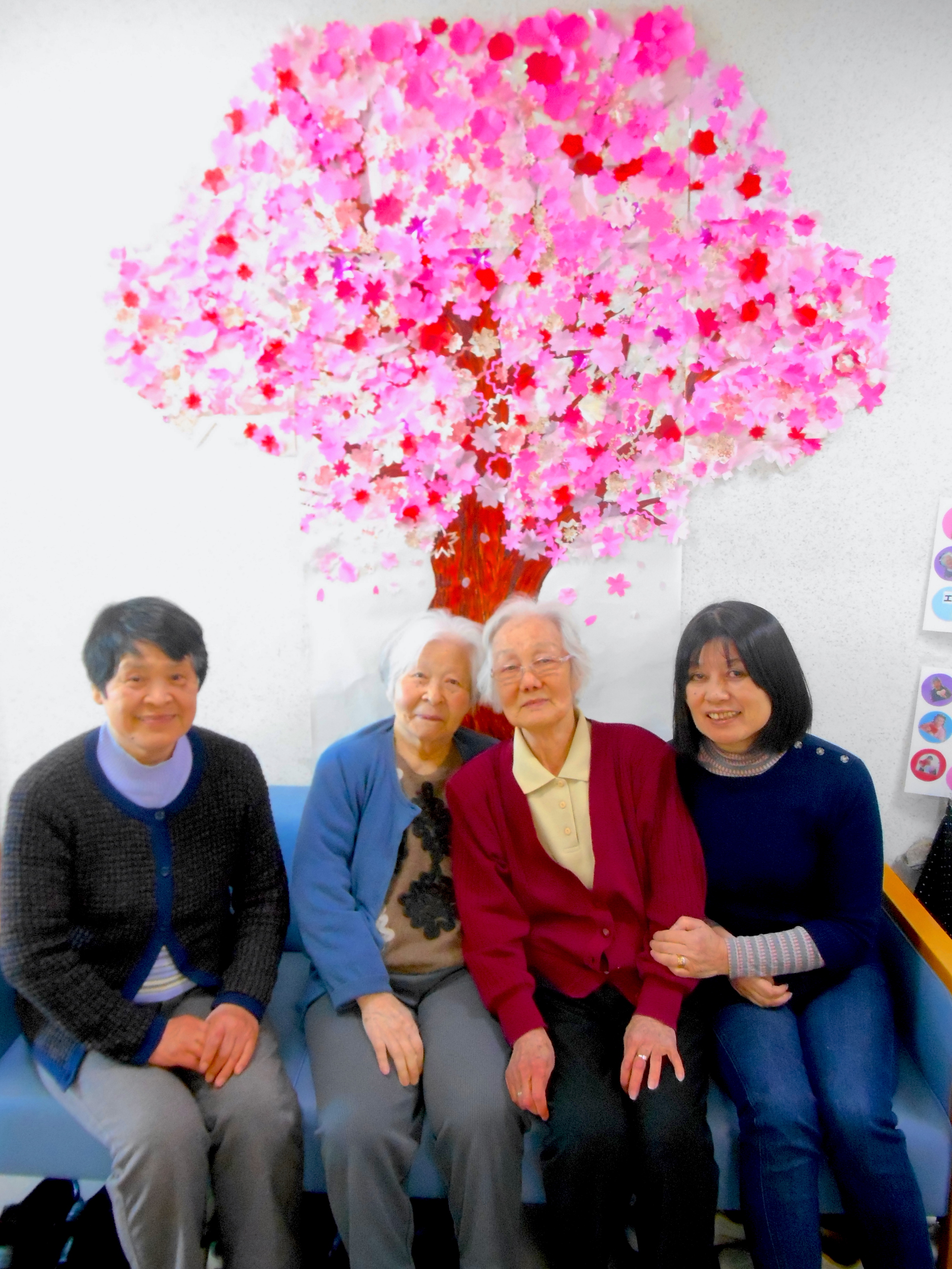 平成28年3月7日百人一首＆桜の木の作成 ③