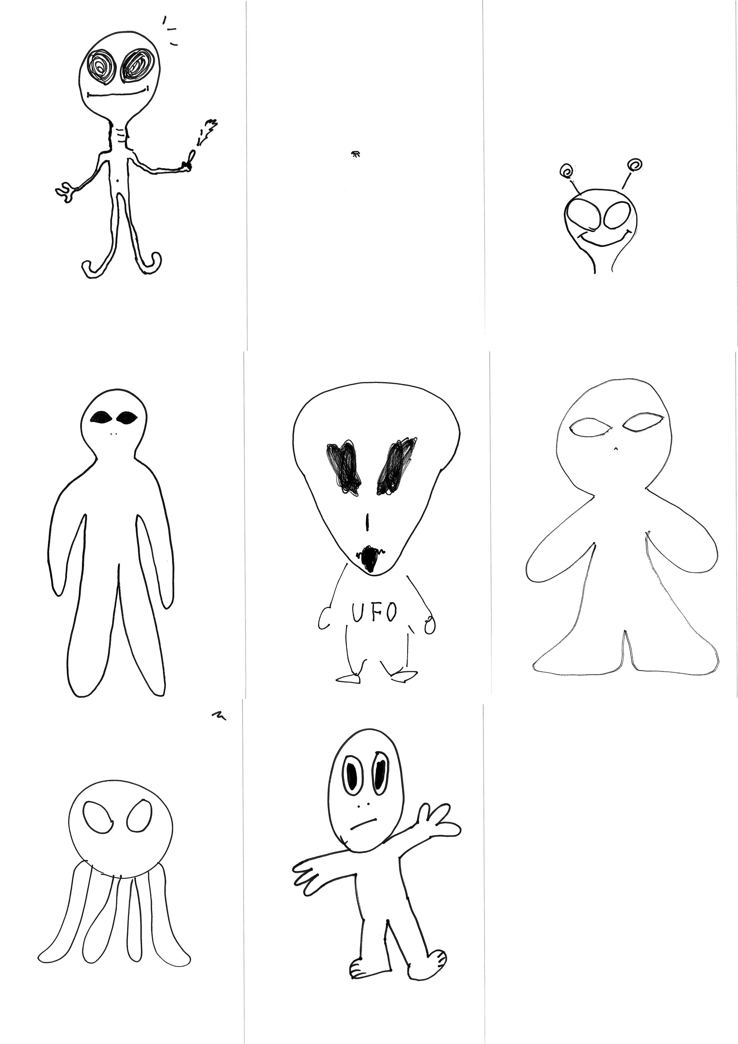 イラスト　宇宙人